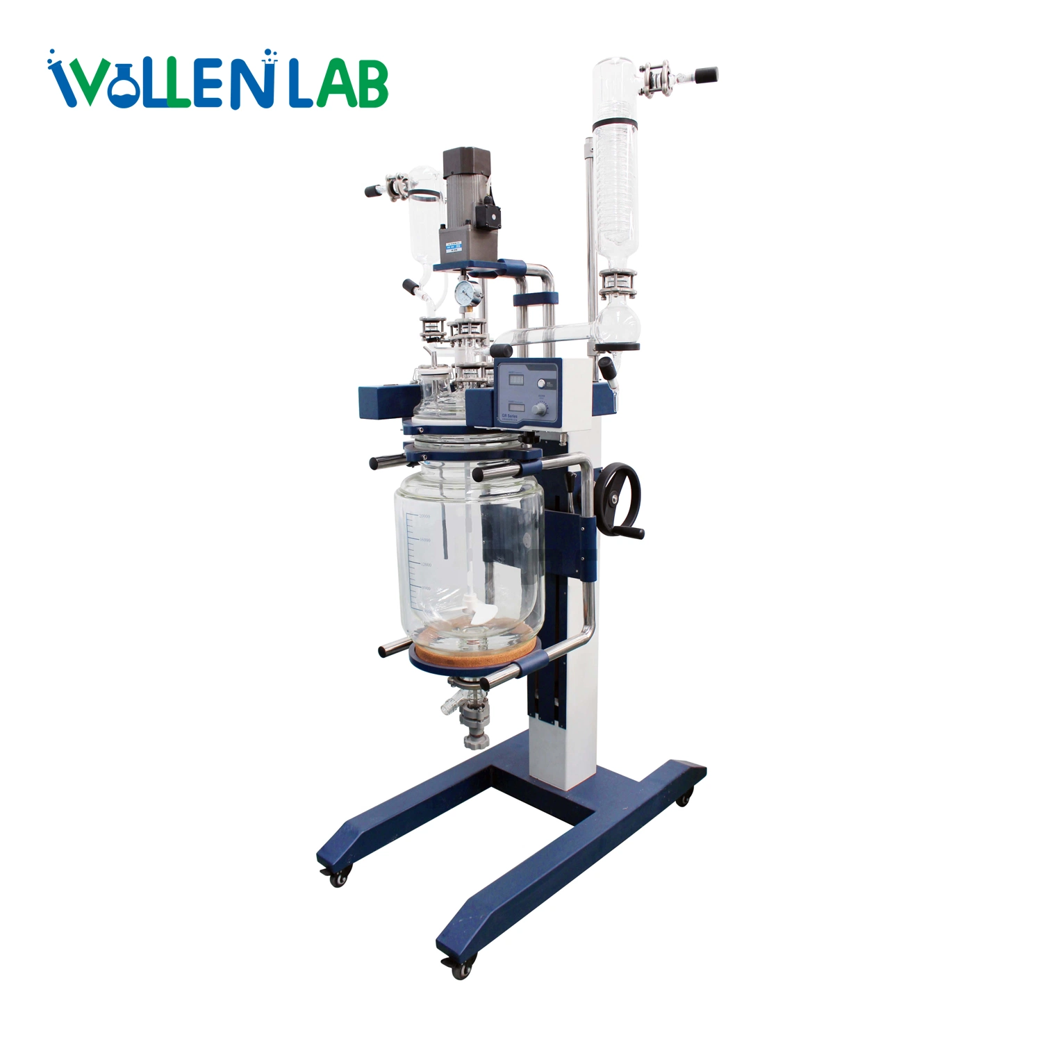 Hot Sell Lab-Used Elevating Rotary Chemical Jacketed Glass Reactor 10L