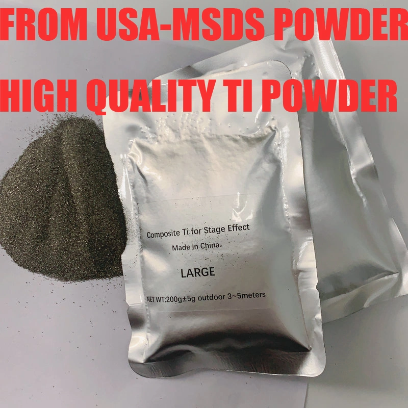 USA Stock Titanium MSDS Composite Ti Pulver für DMX Sparkular Maschine