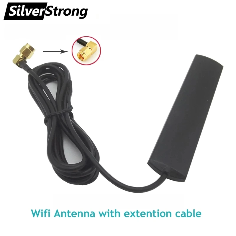 4dBi SMA Connector, WiFi Antenna, 4G Ant, 2m Long, Universal for Android Car DVD Player 700-2700MHz