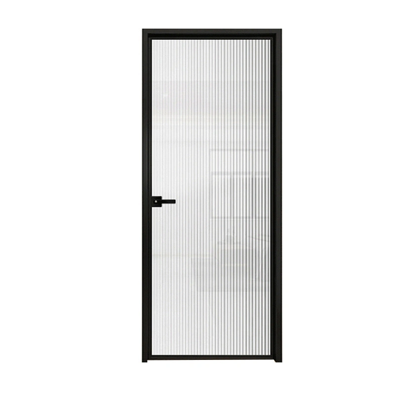 Modern Minimalist Bathroom Narrow Frame Casement Aluminium Interior Glass Door