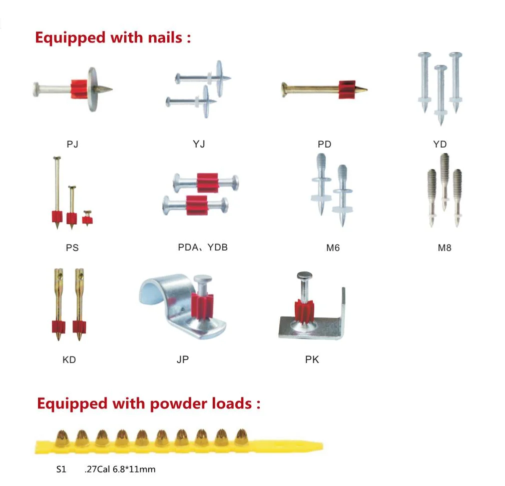 Best Selling 301 Fastening Tools Construction Installation 301t Adjustable Power Tool Shooting Nail Gun Suit S1.27caliber 6.8*11mm Semi-Automatic Hand Tool