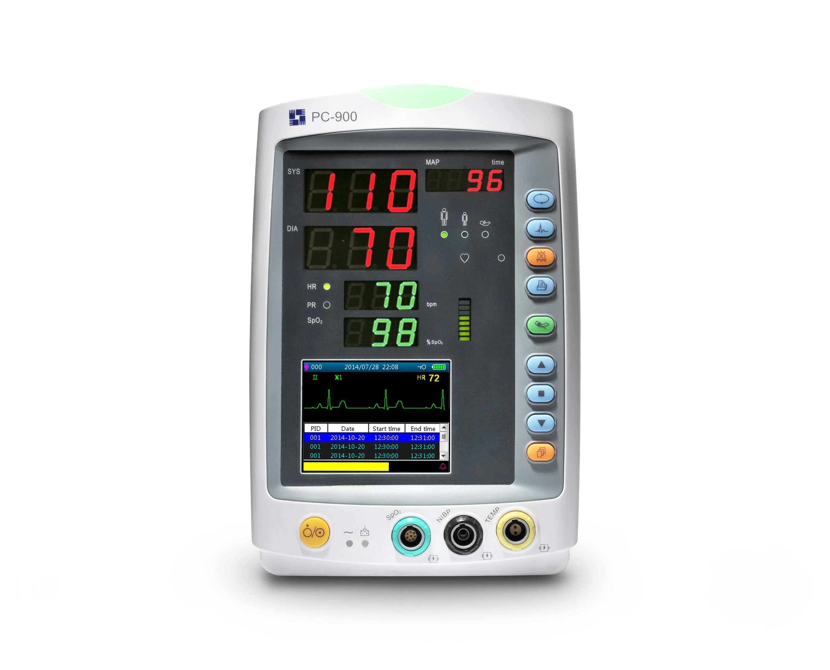 Lepu de vital Signs CE Embulance portátil vital Monitor de señales