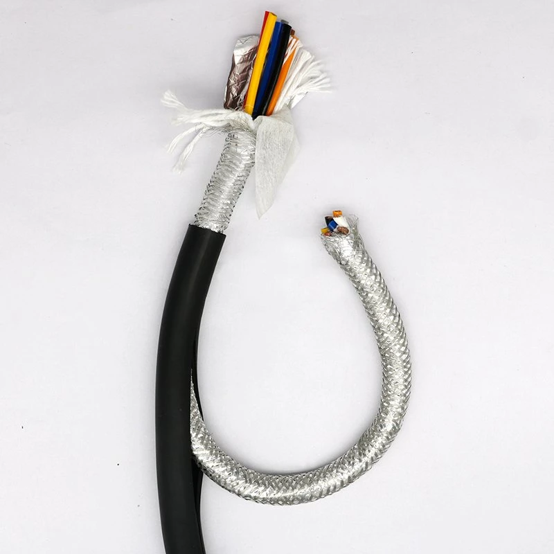 Trvvp de flexión de 15 millones de veces de 1,5 mm 2,5 mm 2 3 4 Core blindado de cobre estañado Cable Flexible para máquina automática