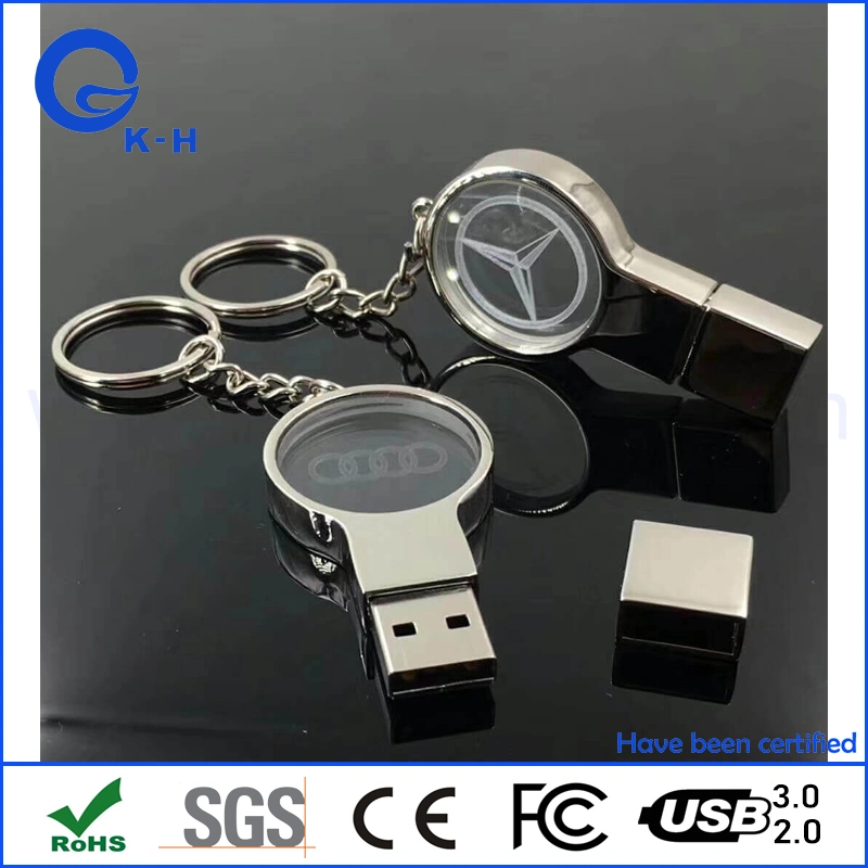 16GB 32GB Magnification Crystal Memory Flash USB 2.0 3.0 for Promotion Gift