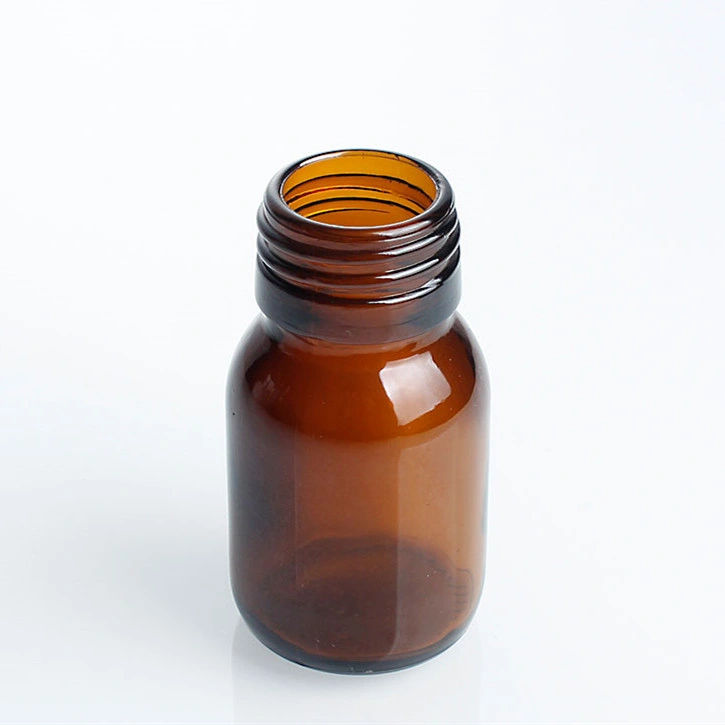 30 Ml 60 Ml Amber Empty Medical Glass Pharmaceutical Pill Bottle