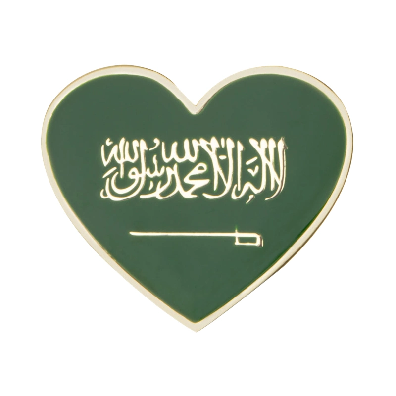 Direct Factory Custom Hard Soft Enamel PIN Metal logo Saudi Épinglette de jour nationale des Émirats arabes Unis