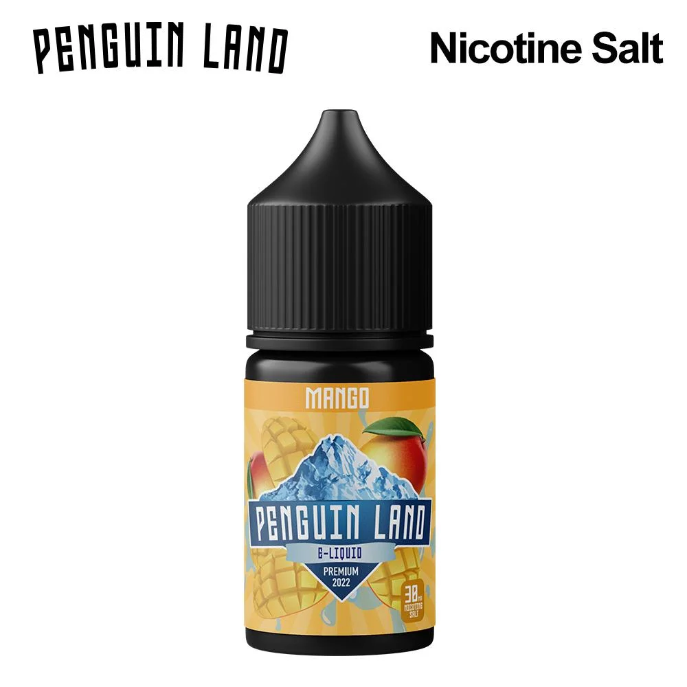 Pingouin de haute qualité des terres Meilleures ventes OEM ODM de la nicotine liquide sel E E jus pour Vape