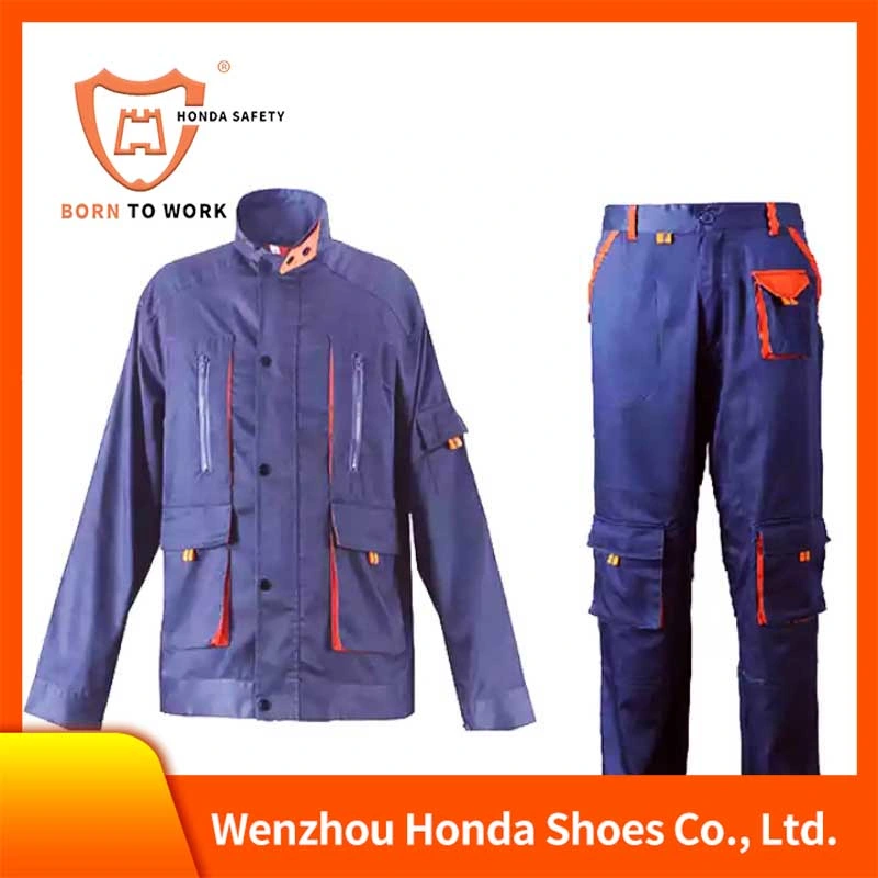 Customized Men's Labor Insurance Work Suits Men Suits for Work Clothes High Resistant Electric Welding Flame Retardant Working Garment Work Suit