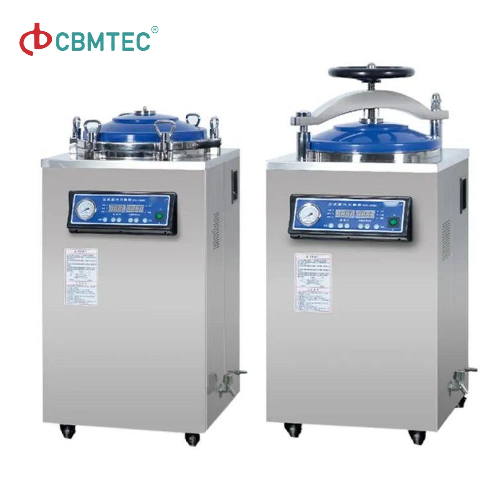 100L Pressure Steam Mecan Vertical Sterilizers Autoclaves Sterilization Equipment Autoclave Sterilizer