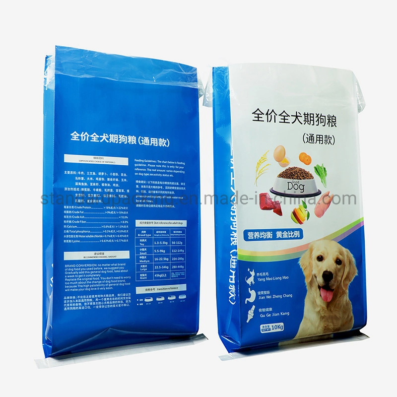 SGS Certificated 25kg Colorful Printing Plastic Sack Packing Animal Feed Maize Seeds Bag