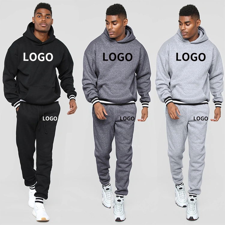 Großhandel/Lieferant Zwei Stück Set Custom Plain Männer Jogging Anzug Trainingsanzug Joggingset Jogginghose und Hoodie Joggingset Trainingsanzug Bekleidung