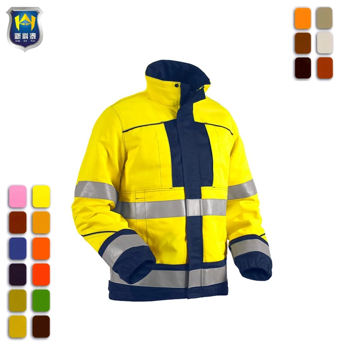 Premium 2018 3M reflectante de alta visibilidad Ropa de trabajo chaqueta uniforme