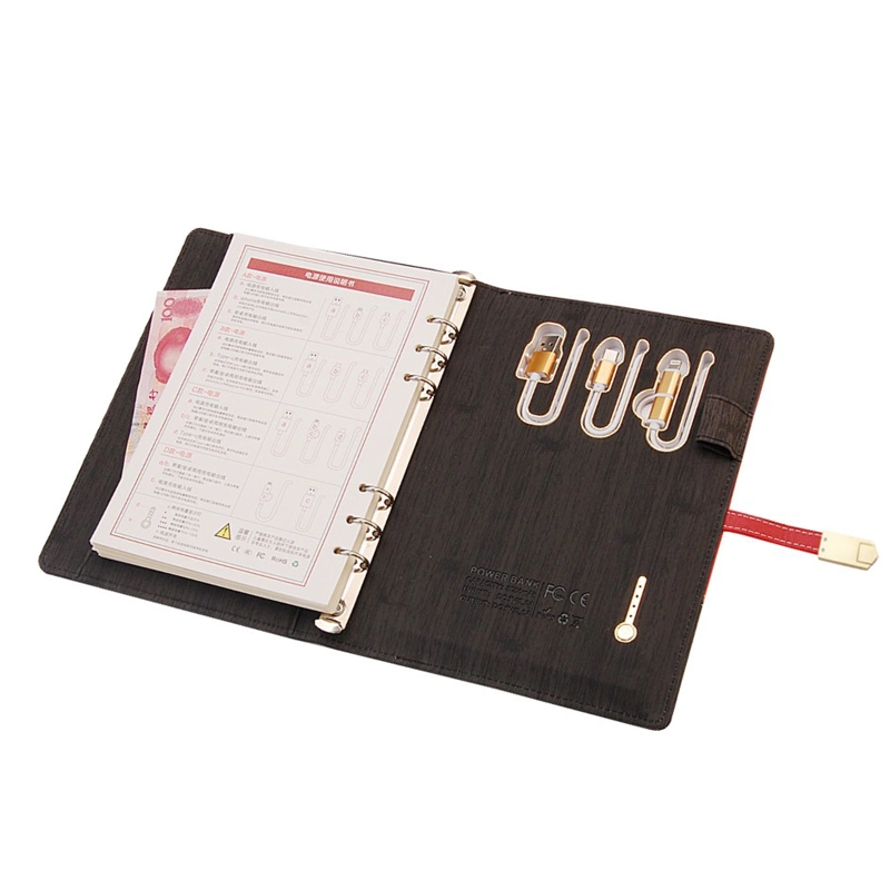 New Notebook with Wireless Power Bank and USB Flash Drive Notebook