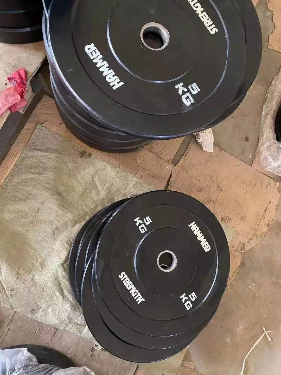 Hot Sale Weightlifting Barbell Plate Black Competition Bumper Plates 25kg 55lb