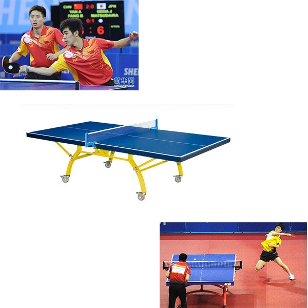 Doppel-Klapptisch Ping Pang Table Übung Fitness-Geräte für Verkauf