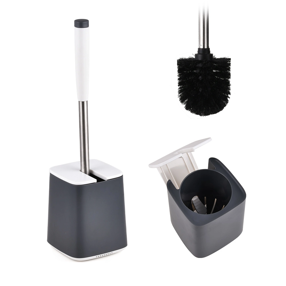 Modern Standing Plastic Toilet Brush Set for Bathroom Durable Household