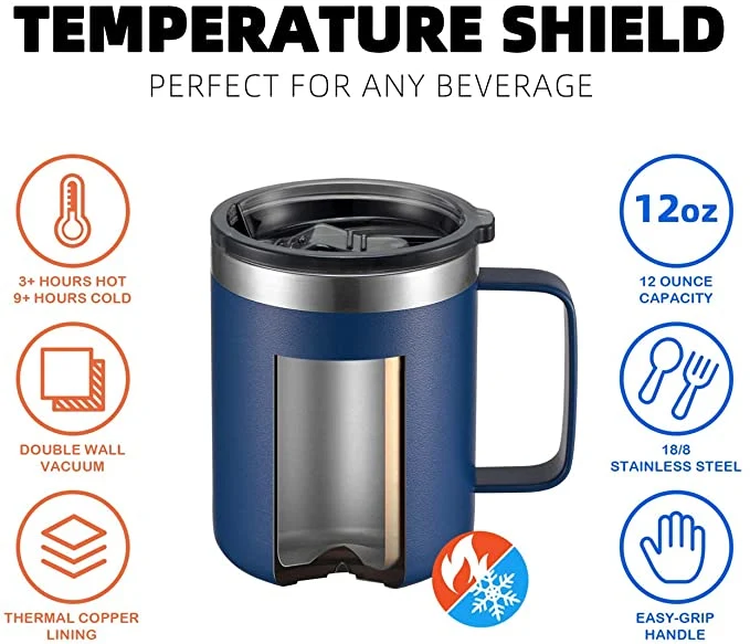 Stainless Steel Insulated Double Wall Vacuum Travel Mug