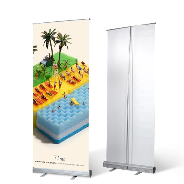 Advertising Aluminum Roll up Banner Portable Retractable Pull up Banner Display