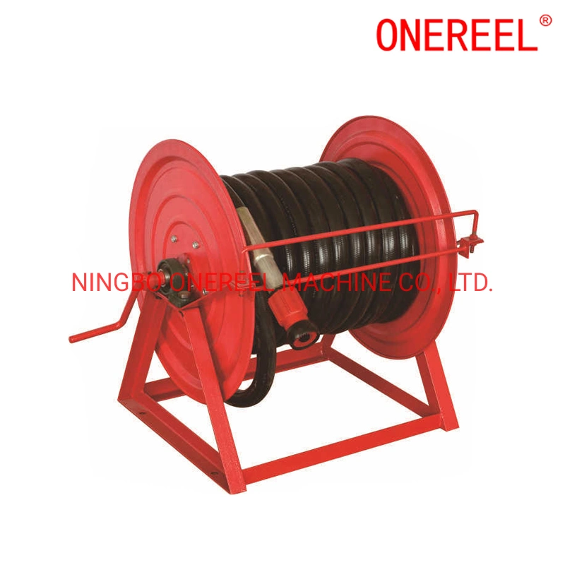 Large Premium Hand Self-Retracting Fixed Garden Hose Reel Drum