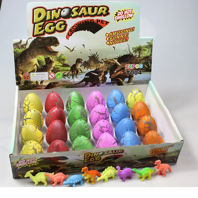 Fabricación de agua de regalo promocional creativa la magia de los huevos de dinosaurio de plástico creciente