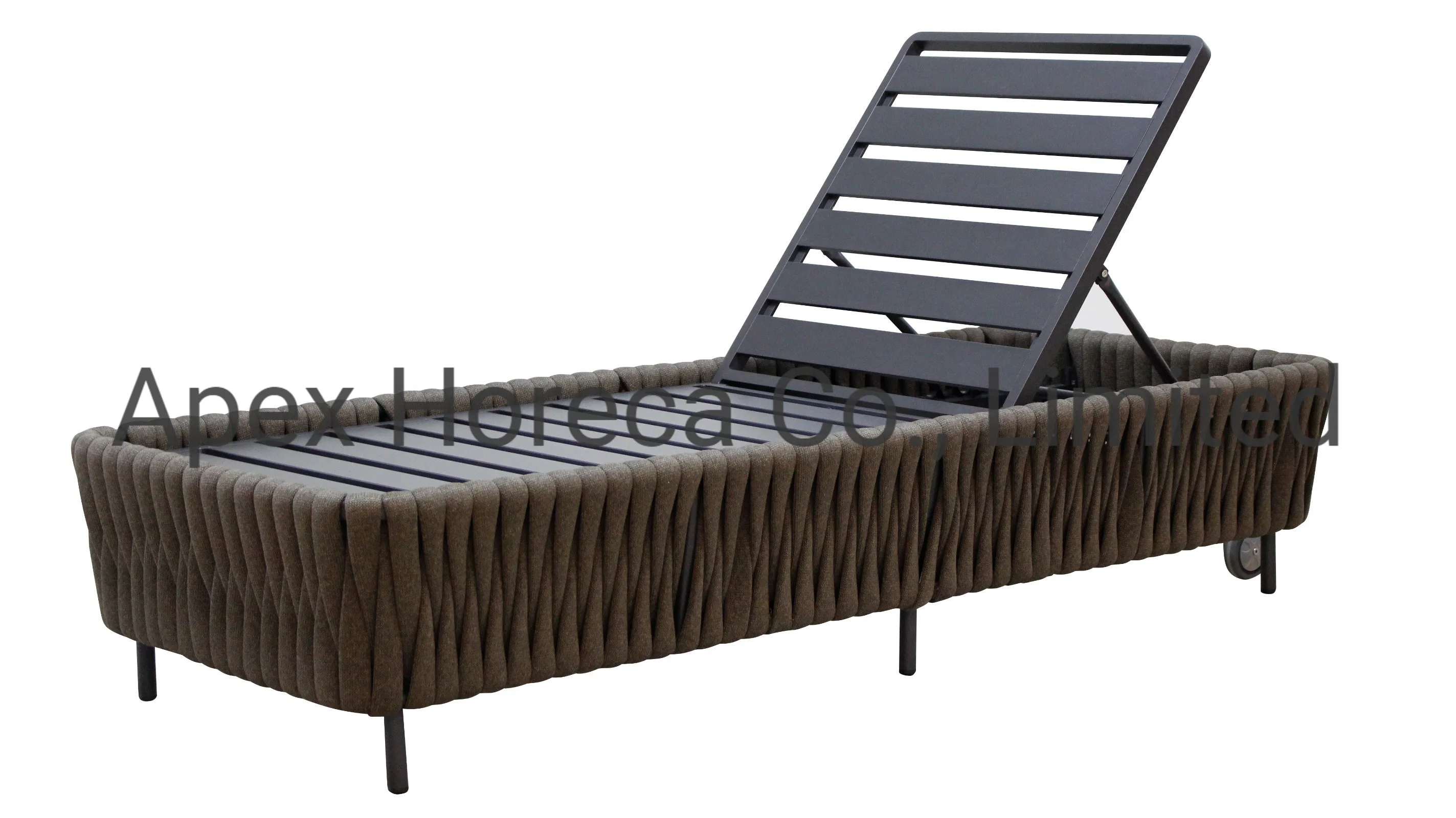 Modern Outdoor Furniture Rope Aluminum Daybed Sun Lounger Beach Chair