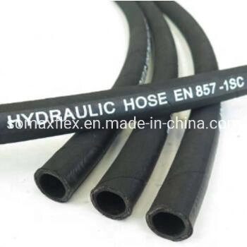 DIN-En857 1sc High Pressure Single Stainless Steel Wire Braided Reinforced Hydraulic Hose