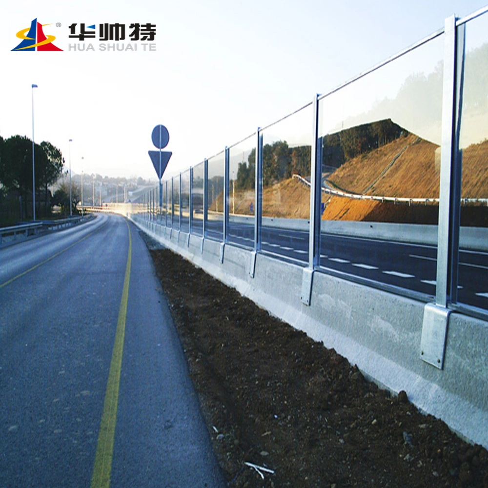 El sonido de cristal de plástico transparente Barier Barrera/puente de carretera