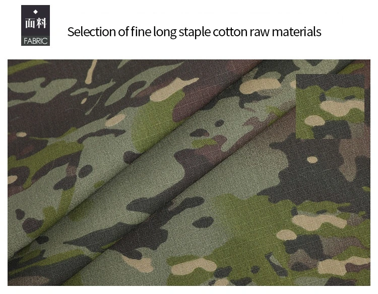 65% Polyester 35% Cotton Blend Woven Army Print Camouflage Military Uniform Fabric