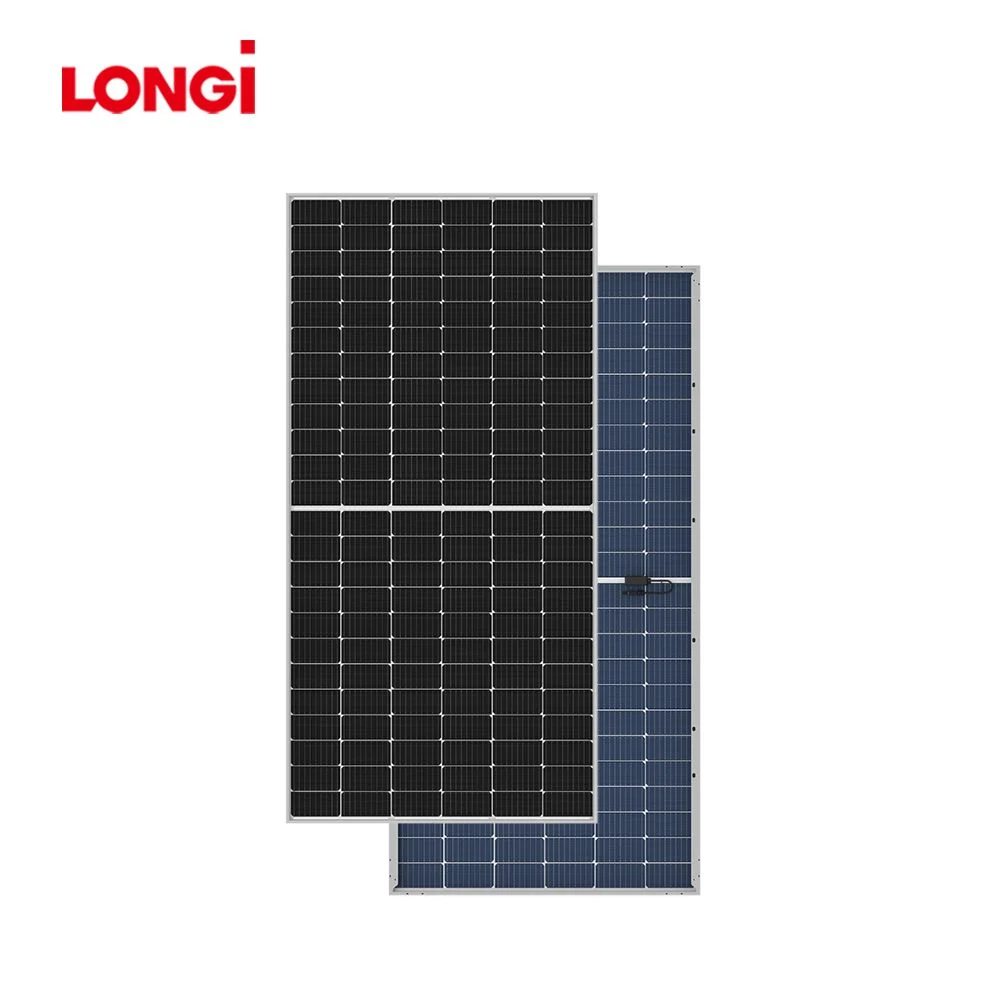 144 Meia Célula 420 425 435 455W Longi Grosso Poly PV preto flexível de dobra constituídos Policristalino Módulo Fotovoltaico Painel de Energia Energia Solar Mono