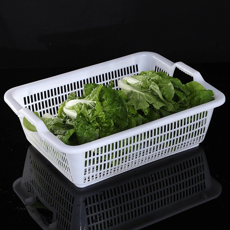 Wholesale/Supplier Rectangular Plastic Basket Fruit Vegetable Storage Bin Crates