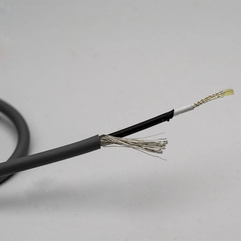 Cable de ECG de un solo cable de conductor de fibra de carbono extremadamente flexible para el paciente Prueba de flexión pasa 1 millones de veces