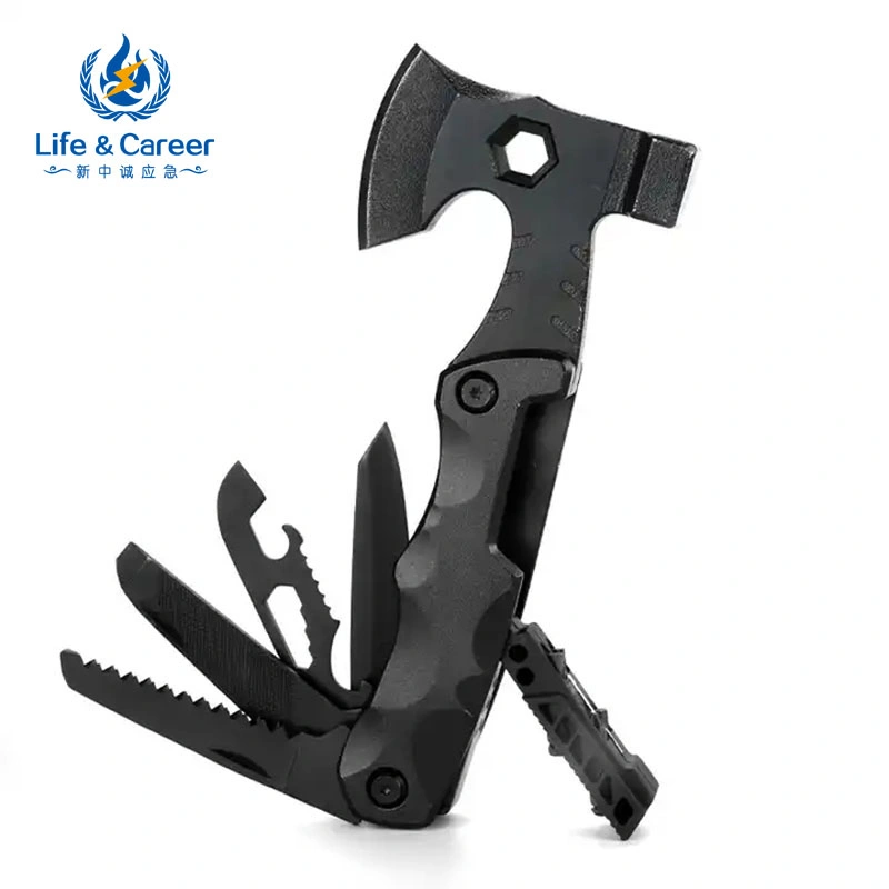 Multifunctional Stainless Steel Hammer Axe Folding Pliers Knife Bottle Opener Tool Hardware Tool