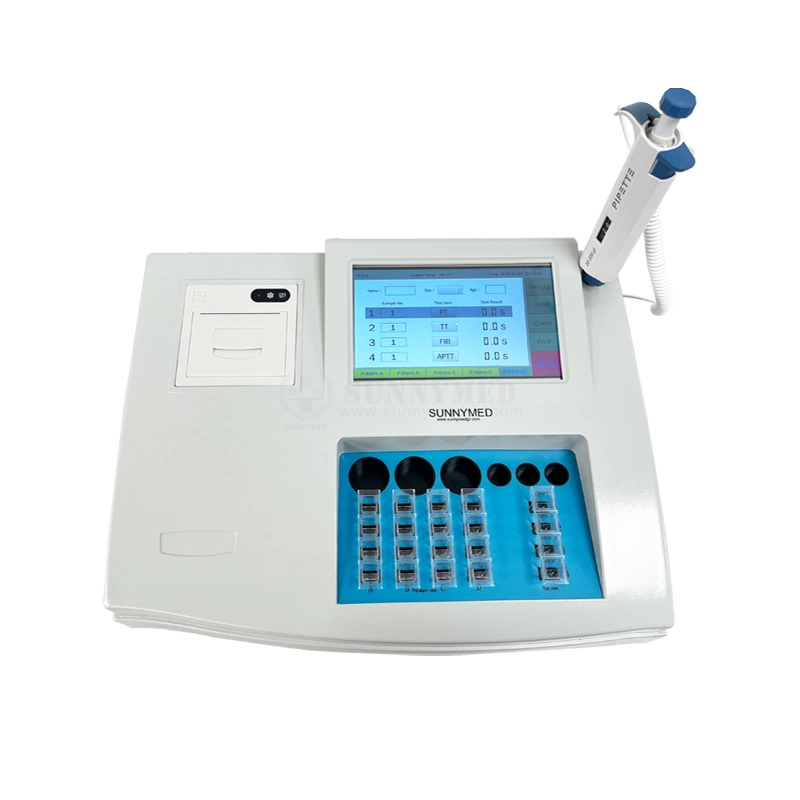 Sy-B032A Medical Equipment Lab Four Channel Portable Coagulometer Blood Coagulation Analyzer with Best Price