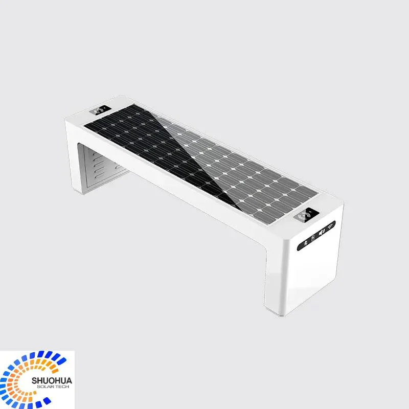 Solar Seat High Quality Stainless Steel Modern Smart Solar Cell Power Outdoor Bench Furniture Solar Seat
