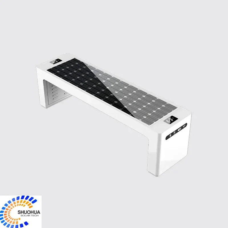 Solar Seat High quality/High cost performance  Stainless Steel Modern Smart Solar Cell Power Outdoor Bench Furniture Solar Seat