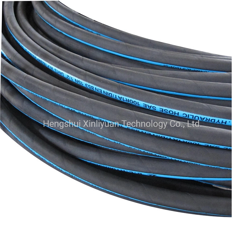 3/8 Inch SAE100r2 High Pressure Industric Hydraulic Wire Braided Water Rubber Hose