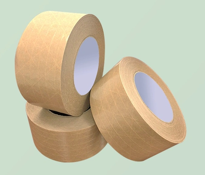 100% Recyclable Biodegradable Reinforced Kraft Paper Tape