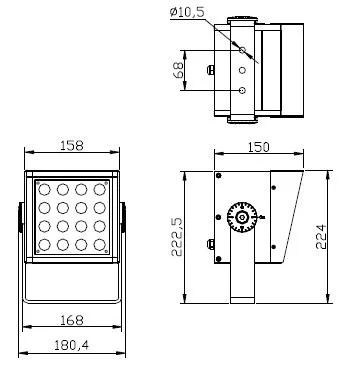 9W 18W 25W IP66 The Factory Manufactures Outdoor Landscape Lighting Garden Building Big Tree Park LED Flood Light