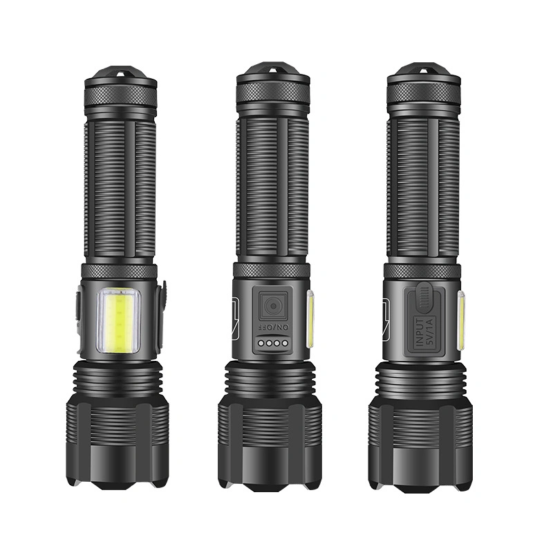 Tactical Torch USB Rechargeable Waterproof Lamp1000lumens Outdoor Camping LED Flashlight