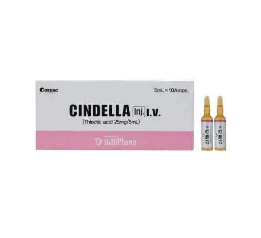 Luthione + Cinderella + Vitamina C Inyección Blanqueadora para Aclarar la Piel con Glutatión