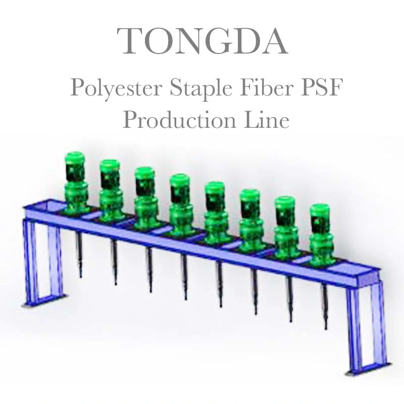 Pet Flake Recycling Polyester Staple Fiber Plant PSF Production Line Polyester Staple Fiber Making Machine