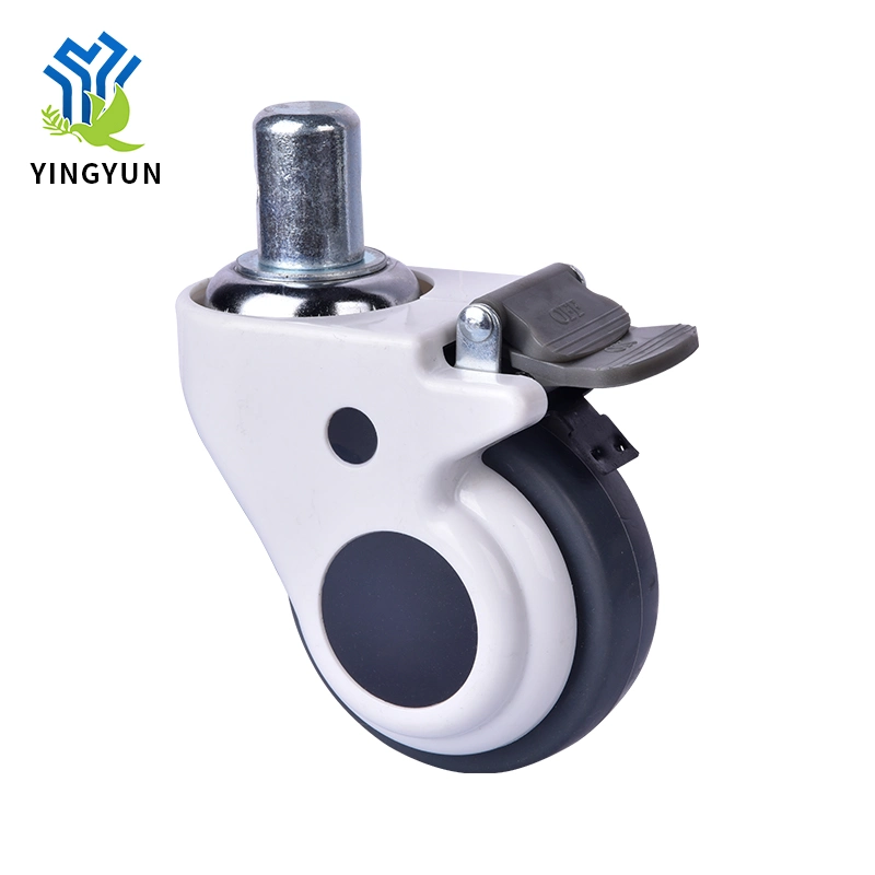 New Style 125mm 5 Inch Medical Bed Plastic Silent Brake Casters