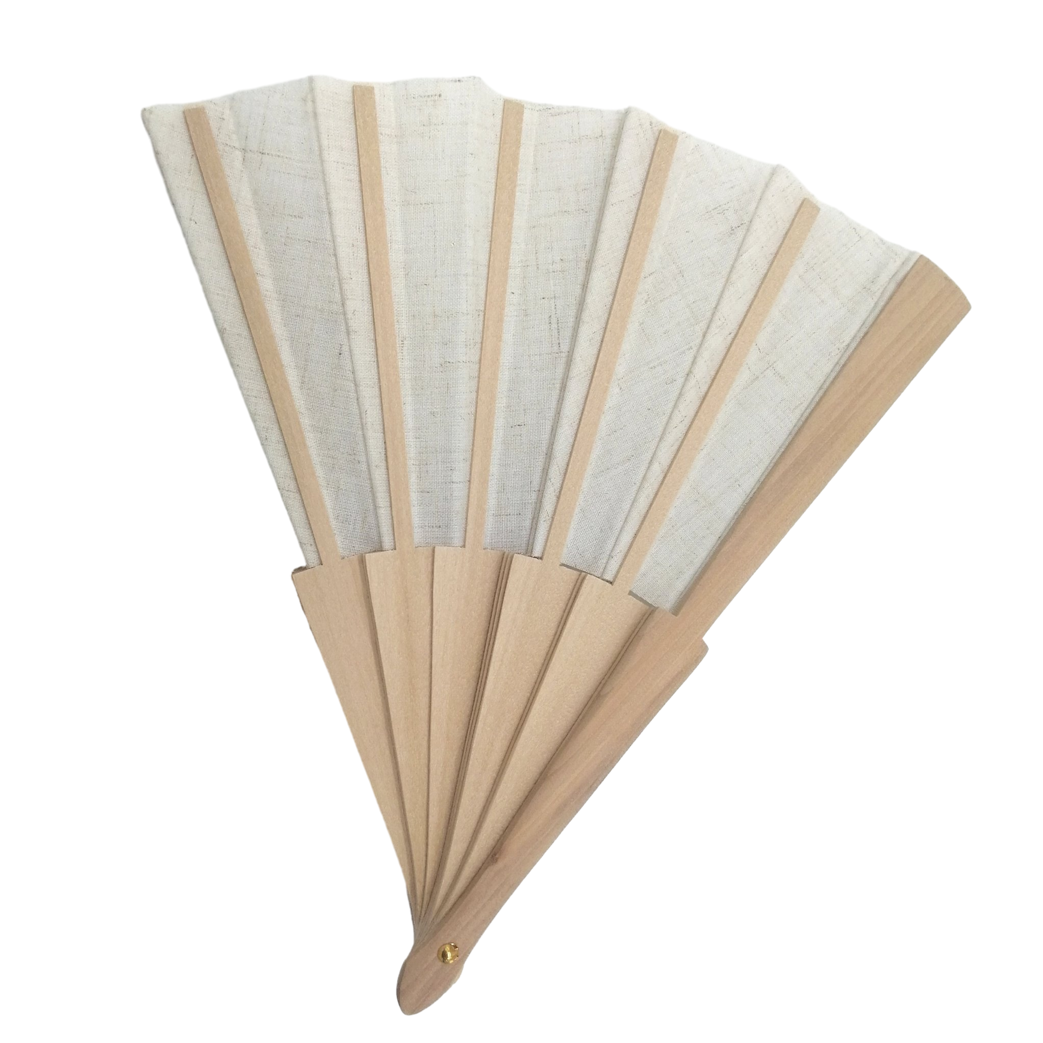 White Paper Hand Held Fan Bamboo Paper Folding Fans for Wedding Fans Dancing Party DIY Craft Fan