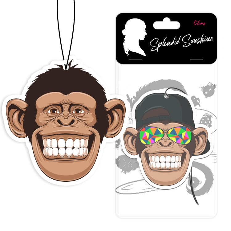 Apple Canela Cool Animal papel personalizado personalizado coche Air Freshener Colgando