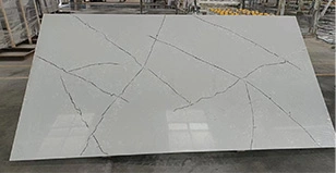 Granite Color Artificial Quartz Stone Slabs for Vanity Tops with Solid Surface