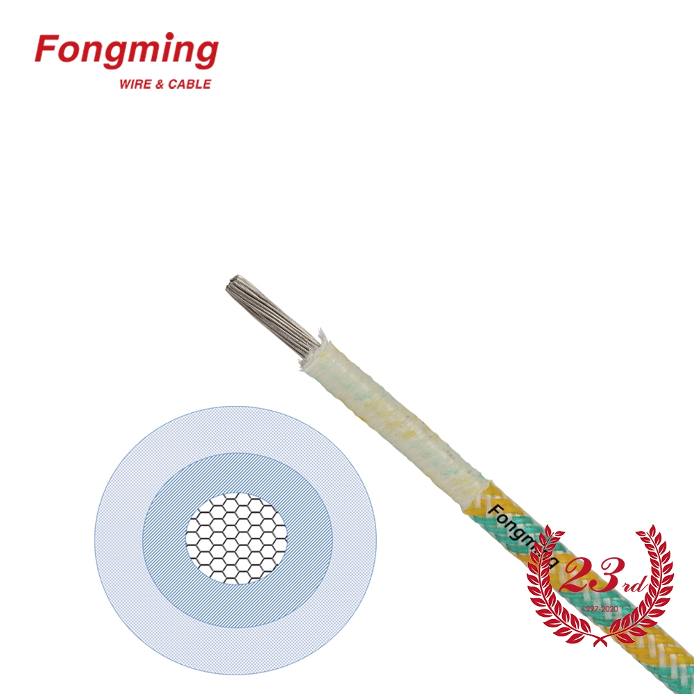 350deg. C Mutilayer Fiberglass Wrapping Braided Heating Nickel Wire