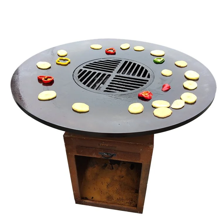 New 2022 Corten Steel Outdoor Cooking BBQ Grill