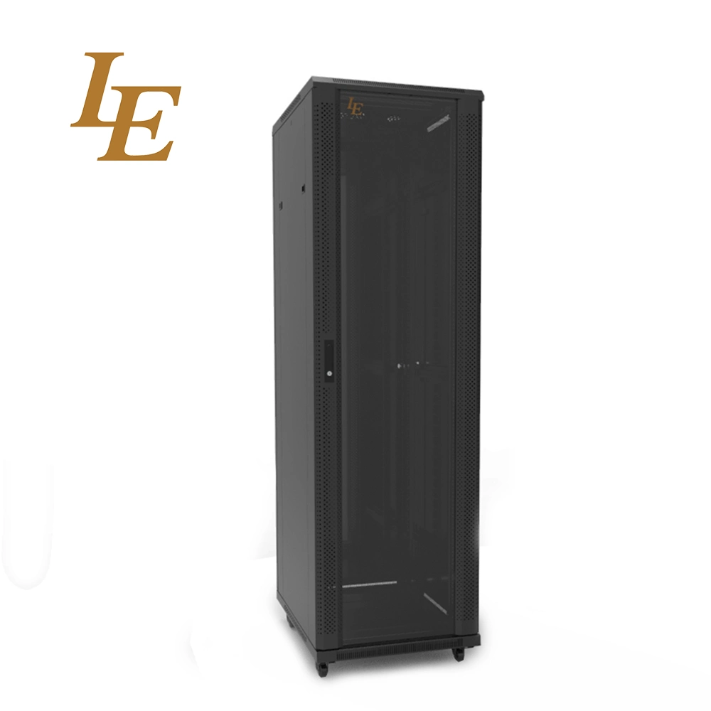 Le 18u-47u 19'' Floor Standing Server Cabinet with Glass Door