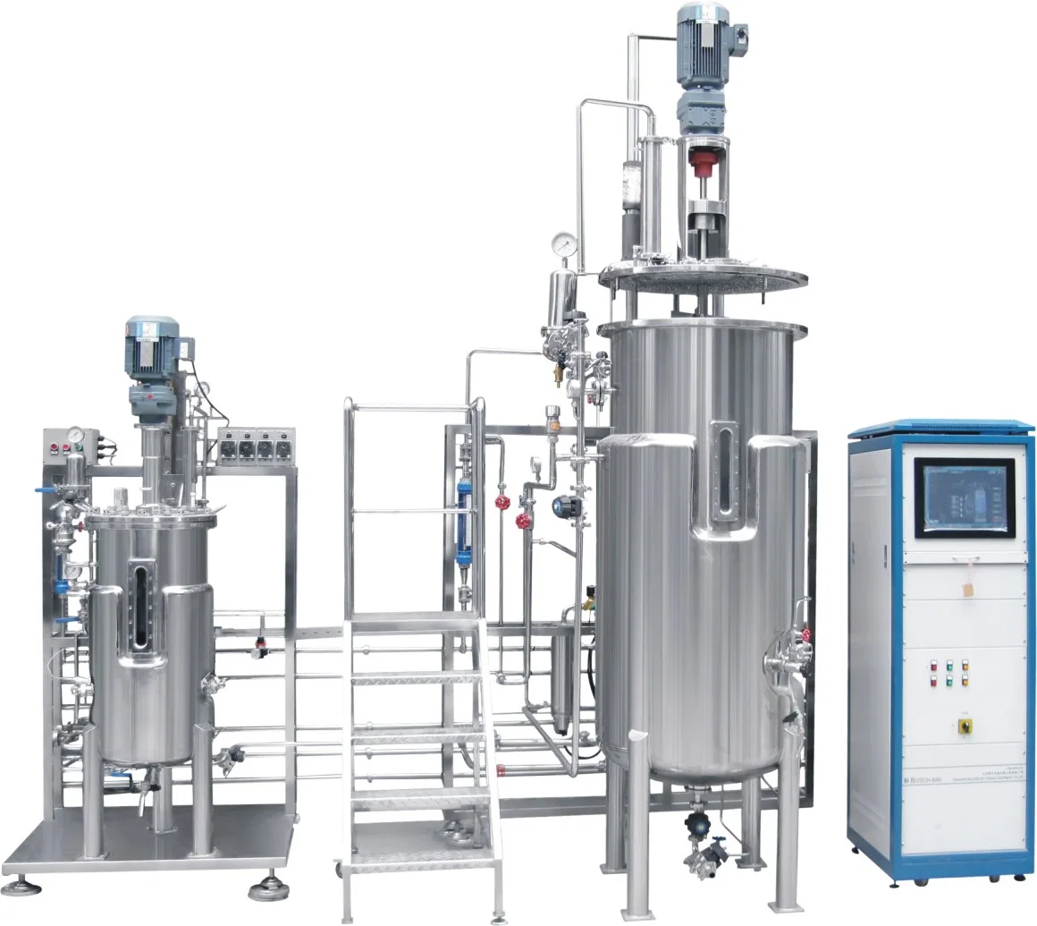 Computer Controlled Biological Fermentation Laboratory System Multistage Independent Sterilization Vaccine Fermenter Equipment