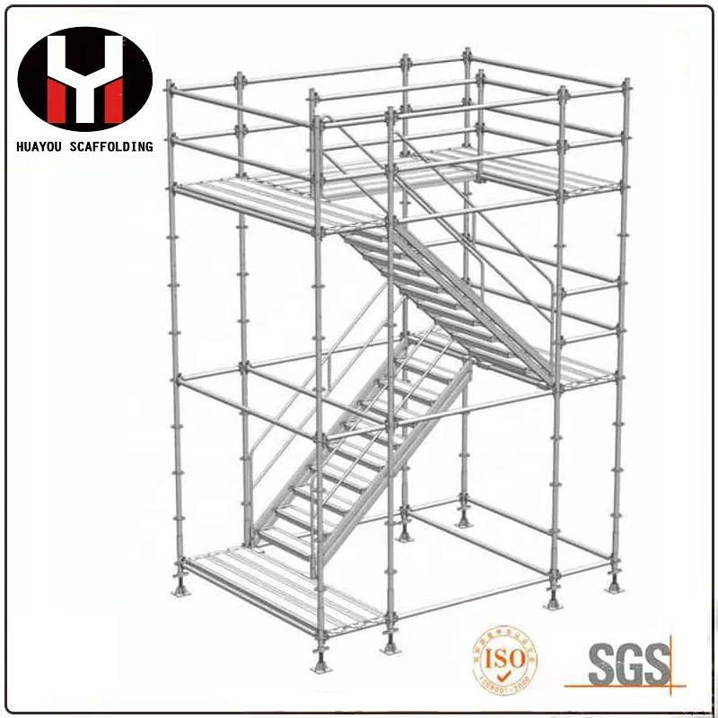 Q235 Construcción pintada de acero Scaffolding Ringlock ANSI Standard Ringlock Scaffolding Sistema